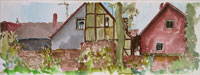 Am Wall Höxter 001, Aquarell